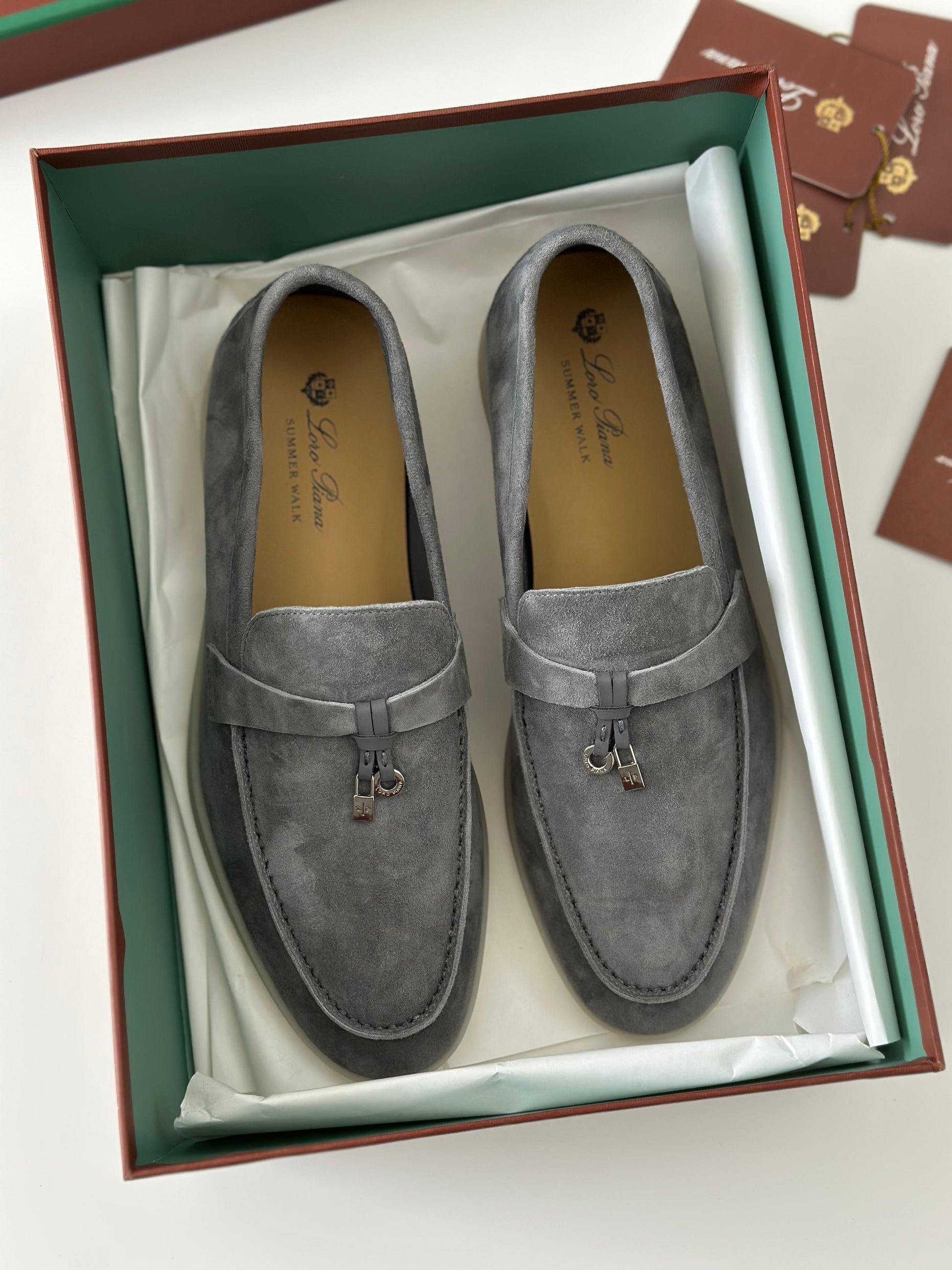 Loro Piana Women's Flats – Stylish Iron Grey