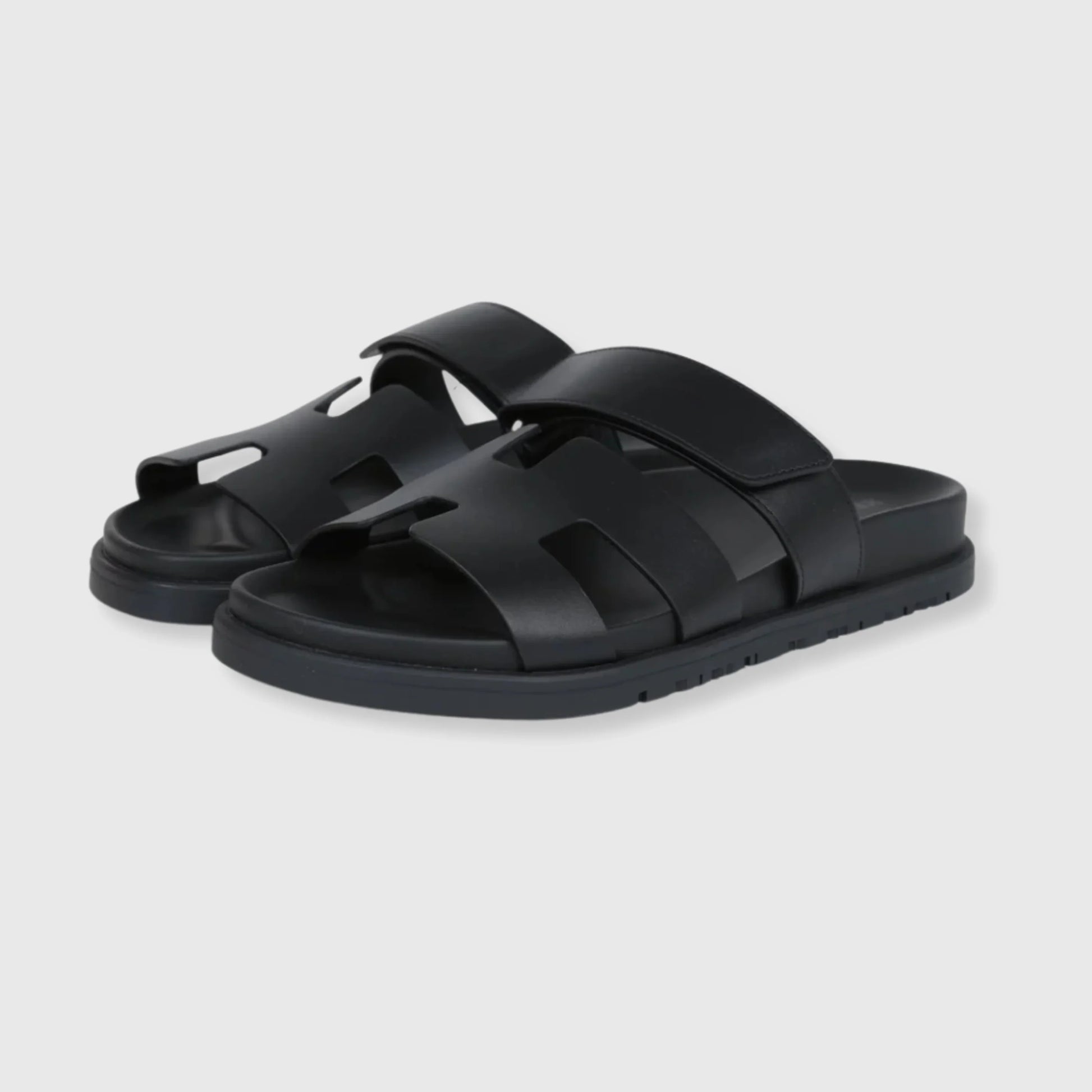 Hermes Chypre Sandals Black