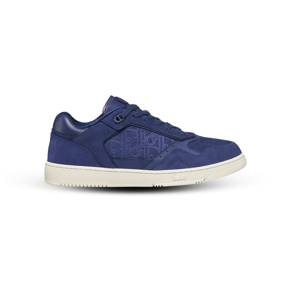 Dior B27 Uptown Low-Top Sneaker – Navy Blue Suede & Dior Gravity Suede (Style 3SN272ZEC_H520)