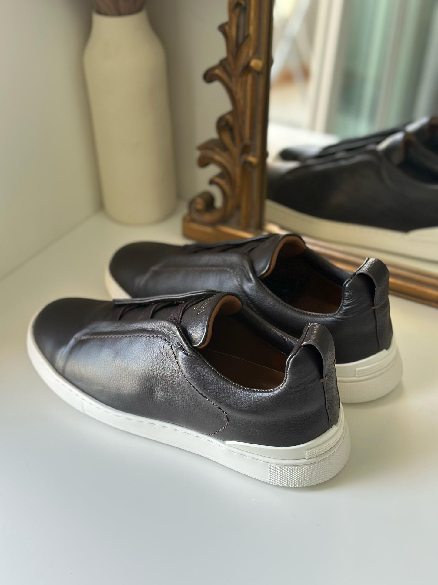 Black SECONDSKIN Triple Stitch™ Sneakers