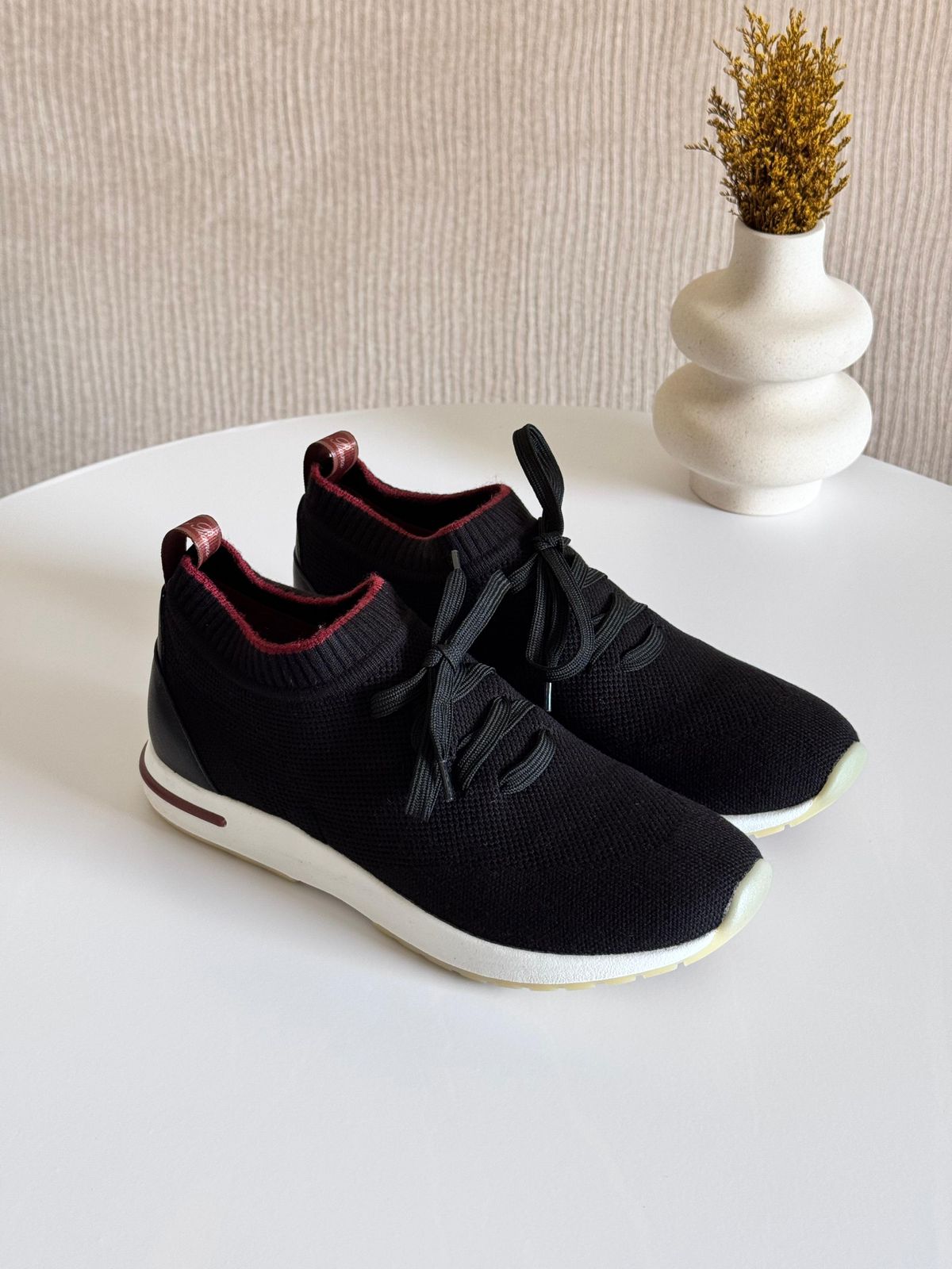 360 LP Flexy Walk Sneaker Wish® Wool Black | Loro Piana