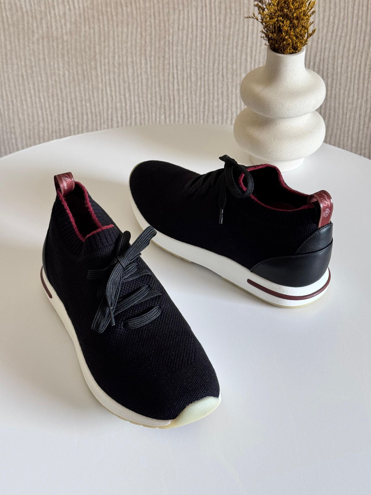 360 LP Flexy Walk Sneaker Wish® Wool Black | Loro Piana