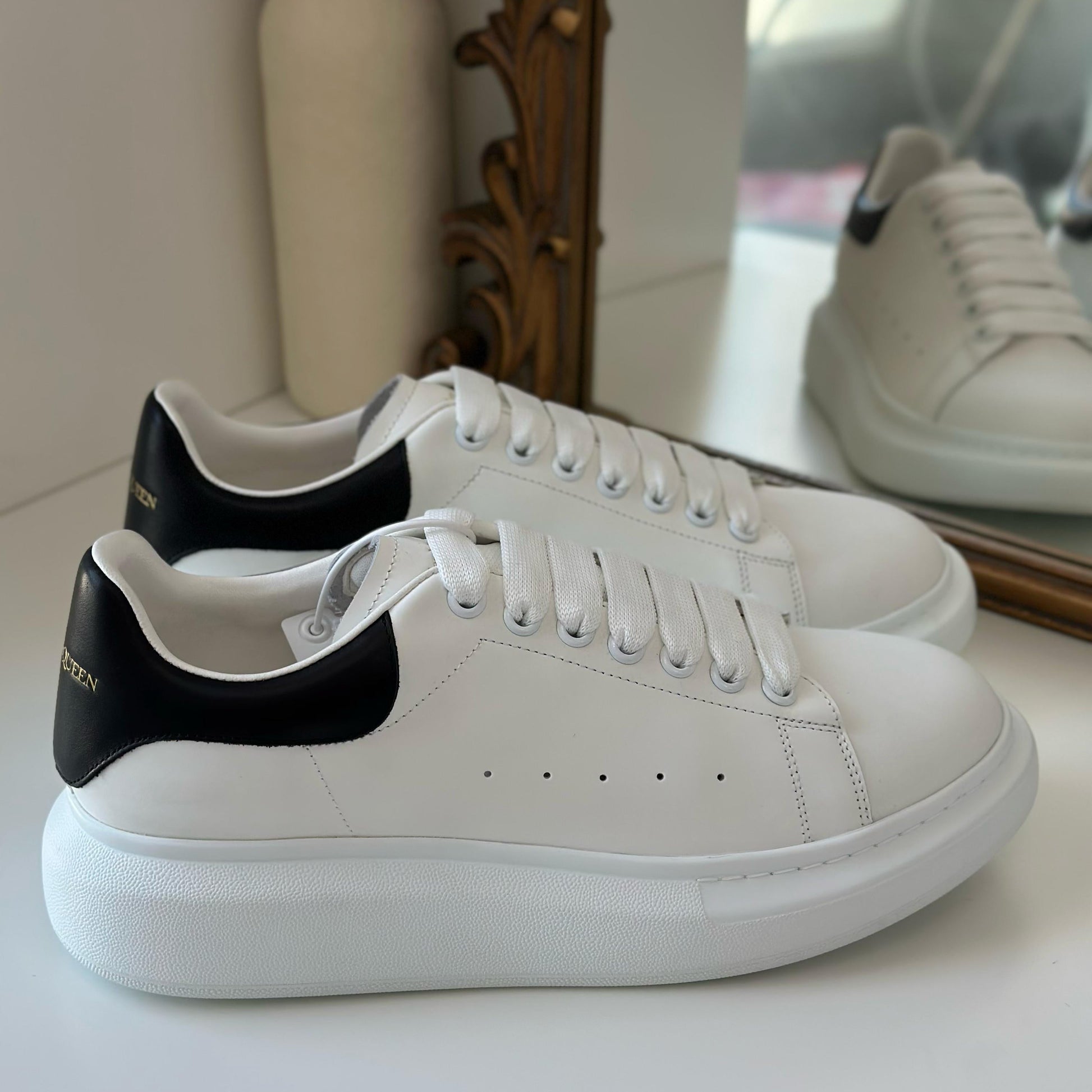 Alexander McQueen Oversized White Men's Designer Sneakers