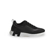 Hermès Bouncing Sneaker – Black Leather & Suede Low-Top with Oversized H Motif