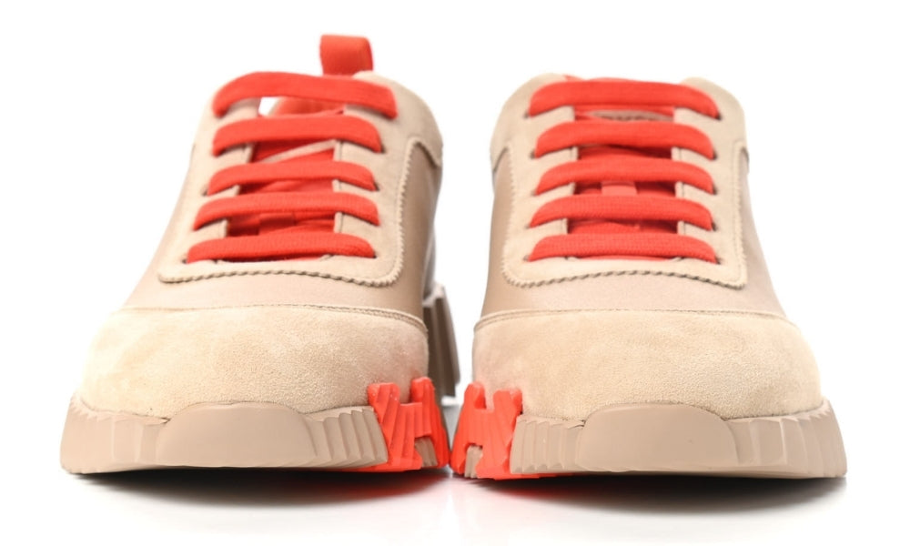 Hermes Goatskin Suede Goatskin Bouncing  "Beige Sarrasin"