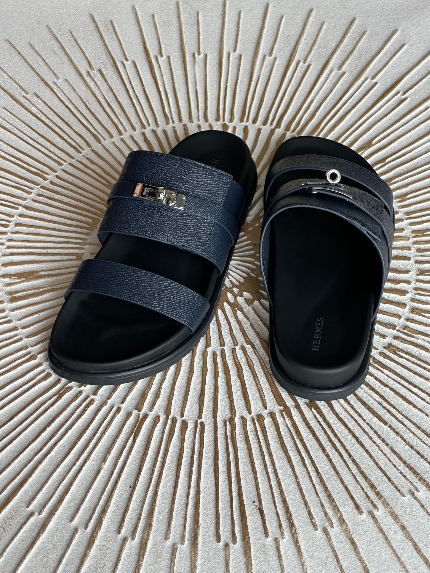 Hermès Jackson Techno Sandal – SANDS Epsom Calfskin with Iconic Kelly Buckle