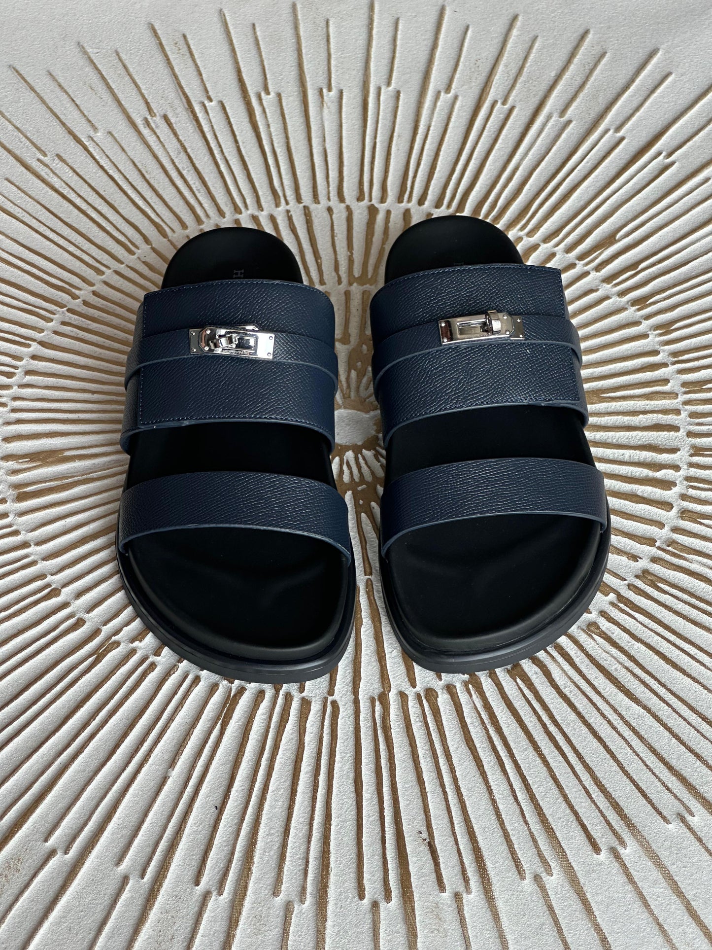 Hermès Jackson Techno Sandal – SANDS Epsom Calfskin with Iconic Kelly Buckle