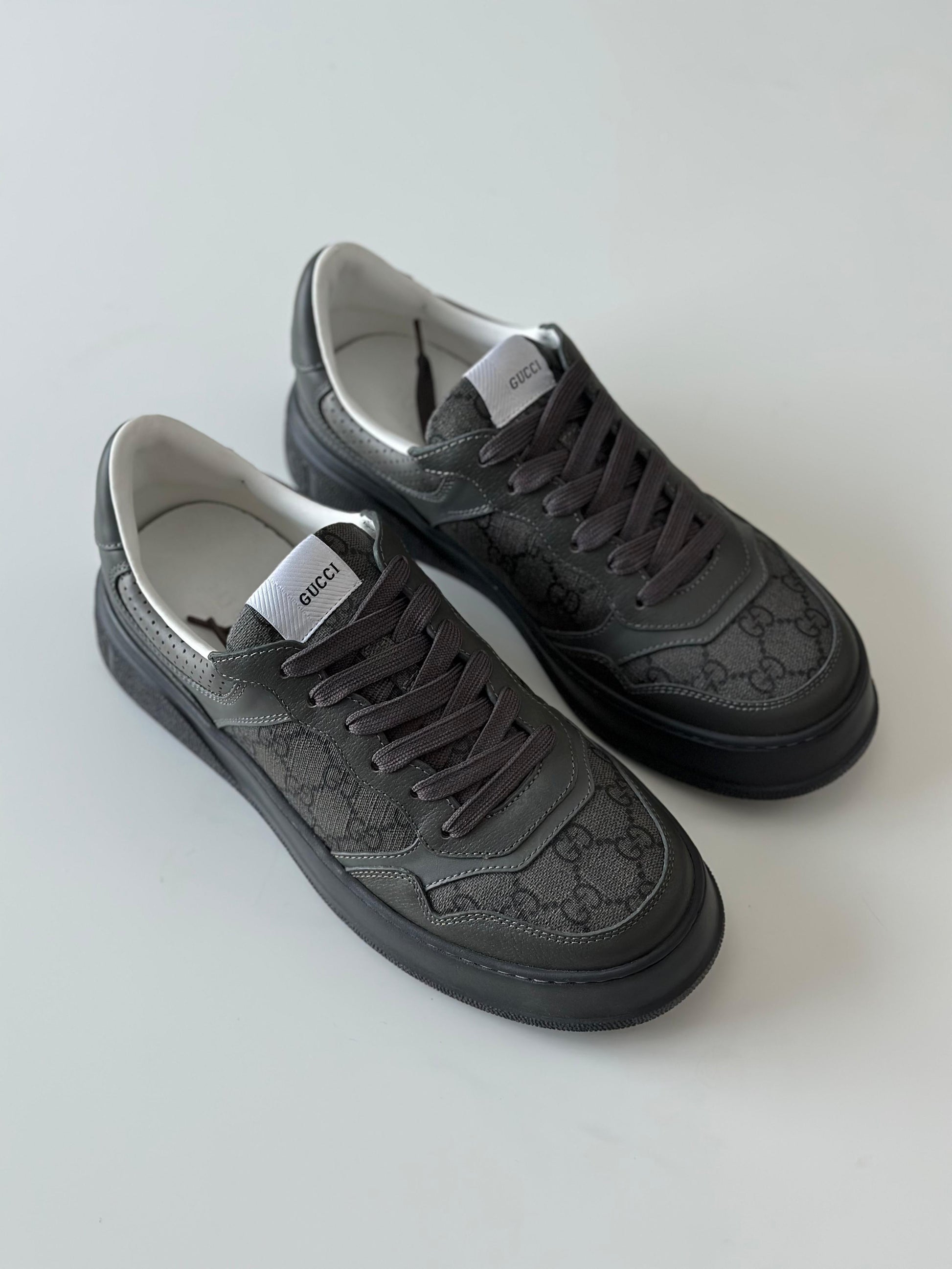 Gucci Men’s Chunky Sneaker – Black GG Supreme Canvas (2.2″ Platform)