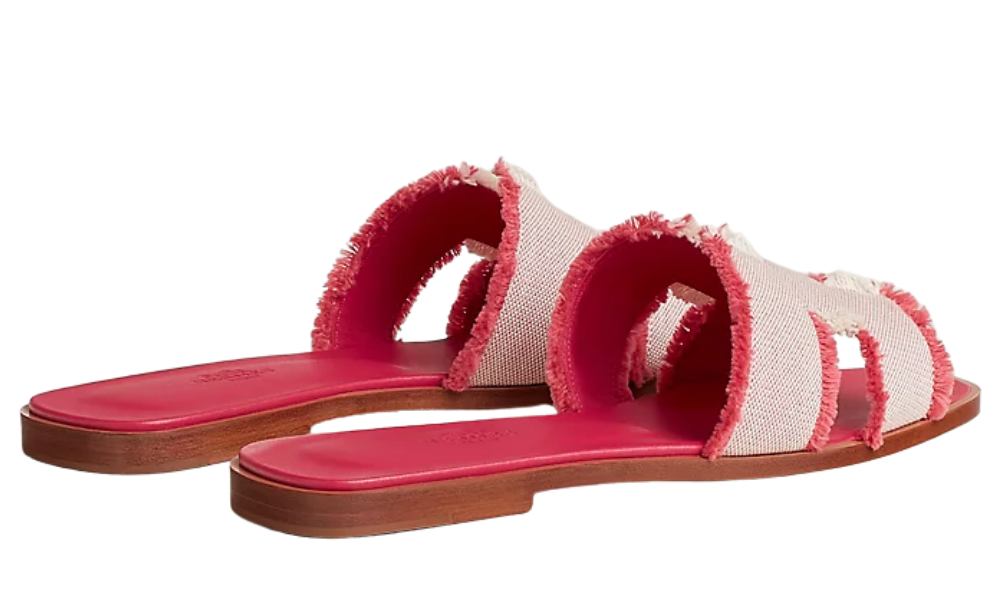Hermes Sandales Oran "framboise"