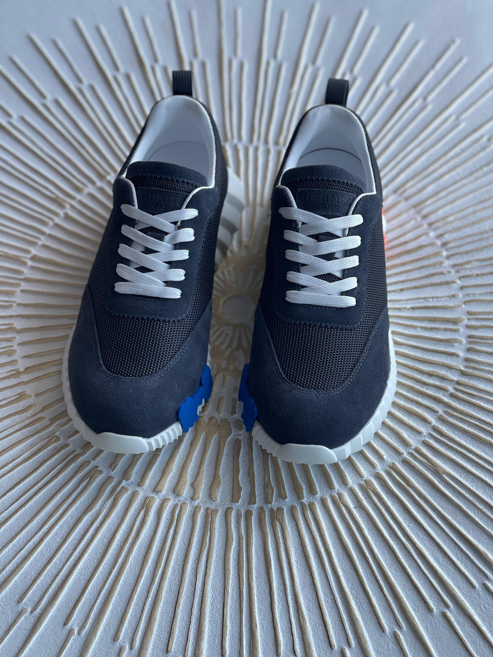 Hermès Bouncing Sneaker – Marine Mesh & Suede Goatskin (Men’s)