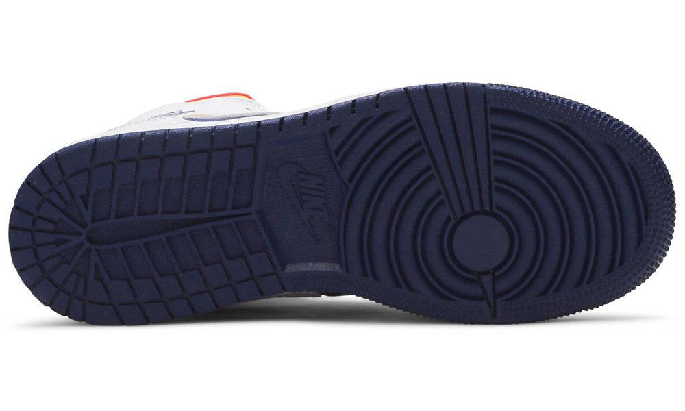 Air Jordan 1 Mid GS 'White Deep Royal Blue'