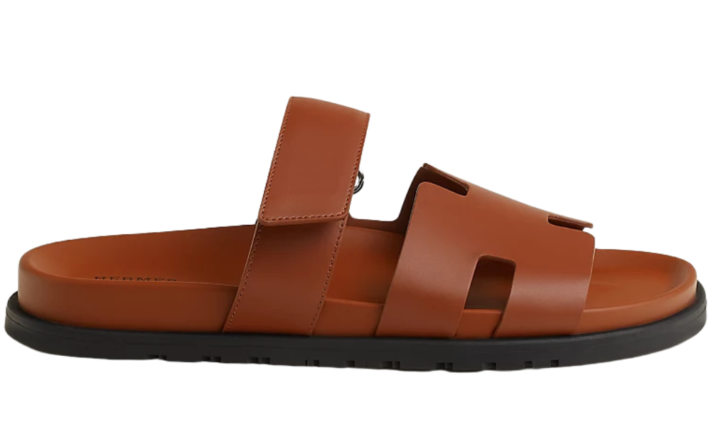Hermes Chypre sandal "Golden Brown"