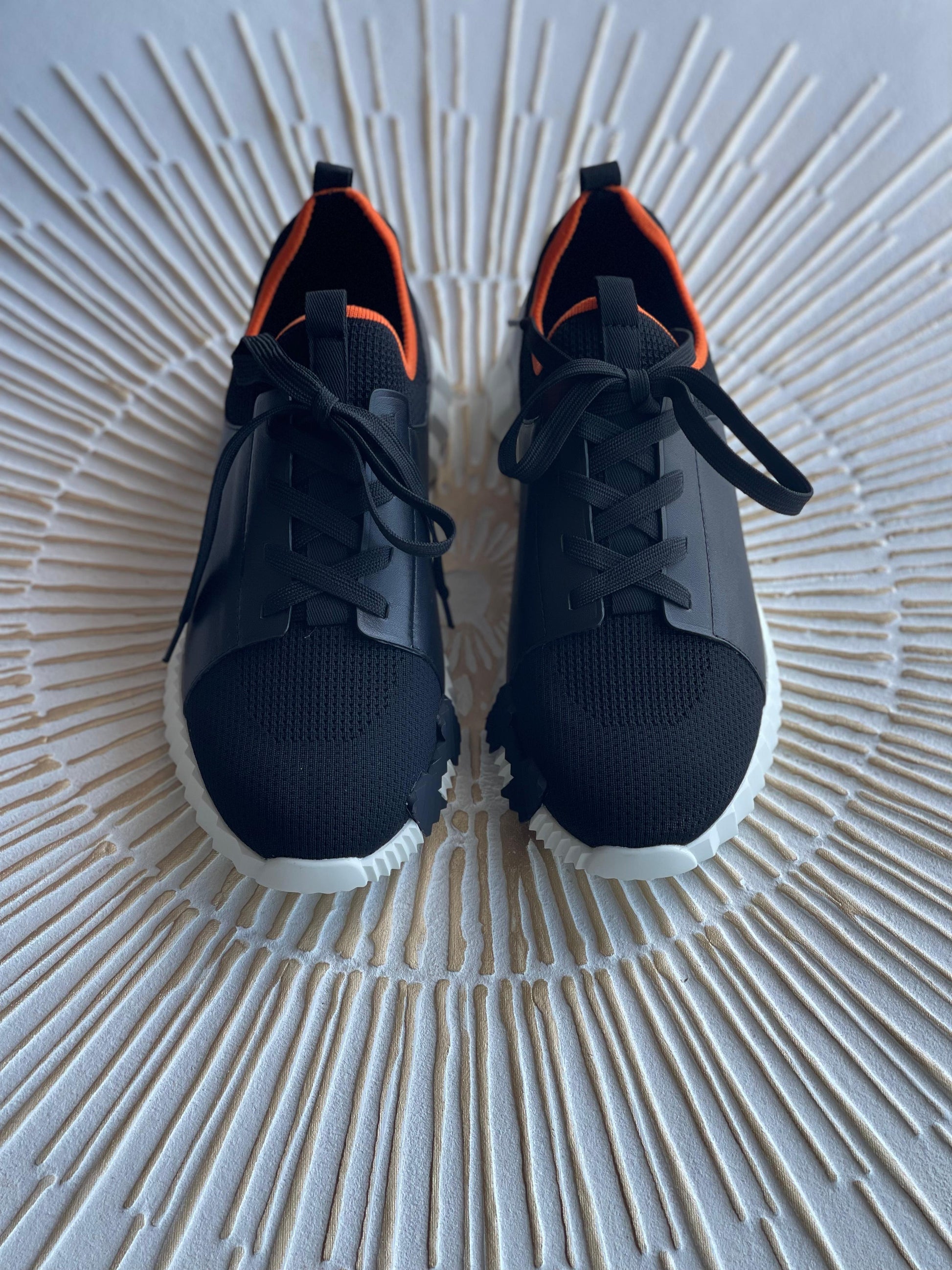 Hermès Bouncing Sneaker – Black Mesh & Calfskin, Anti-Slip Resistant (Men’s, Made in Italy)
