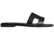 Hermes Oran Sandal  iconic H"Black"