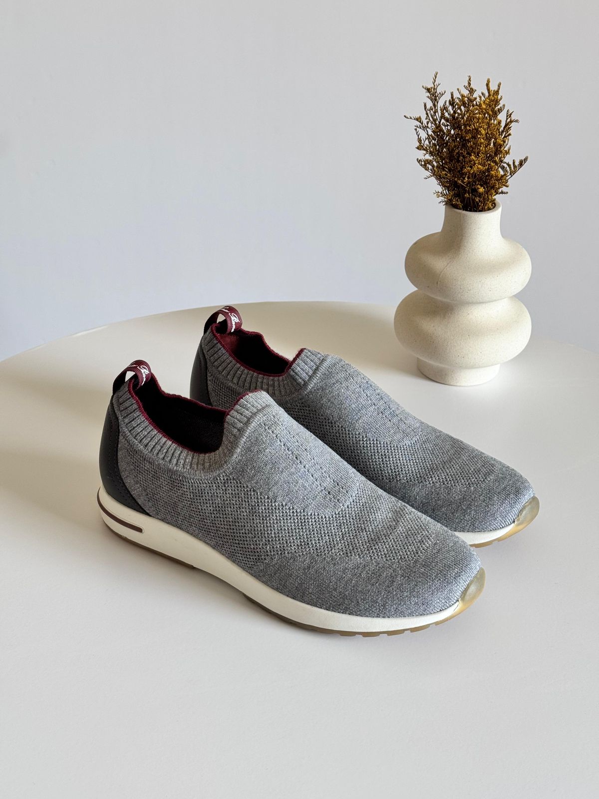 360 LP Flexy Walk Sneaker Microfibre Solid Flannel Gray | Loro Piana