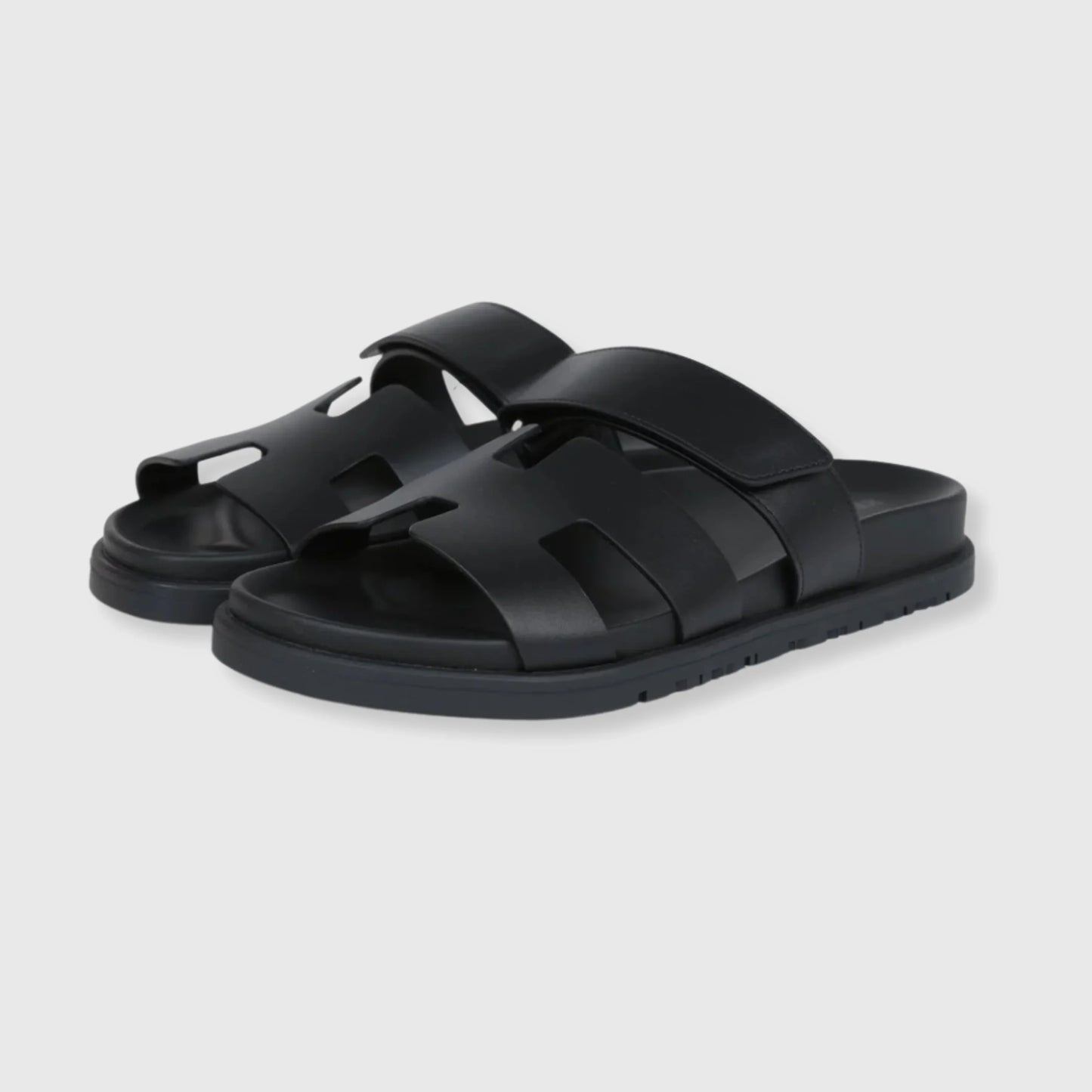 Hermes Chypre Sandals Black